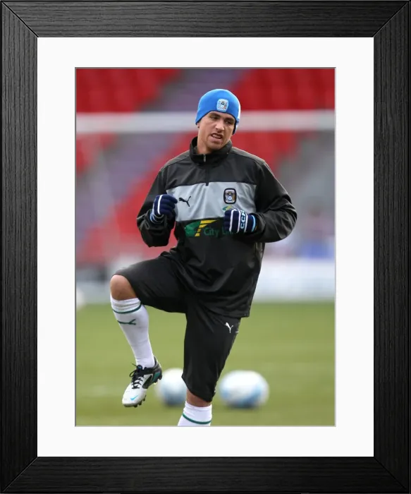 Framed Print : Determined Strike: Cody McDonald Scores for Coventry City Against Doncaster Rovers in Npower League One at Keepmoat Stadium (December 15, 2012)