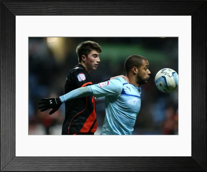 Framed Print : Northern Quarter-Final Showdown: Coventry City vs Sheffield United in the Johnstones Paint Trophy at Ricoh Arena Framed Print : Northern Quarter-Final Showdown: Coventry City vs Sheffield United in the Johnstones Paint Trophy at Ricoh Arena