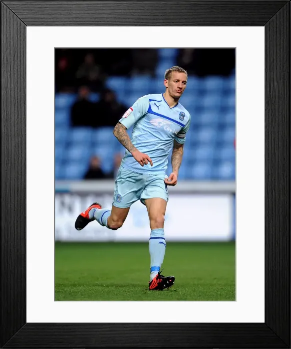 Framed Print : Coventry City vs Walsall: Carl Baker at Ricoh Arena - Npower League One Clash