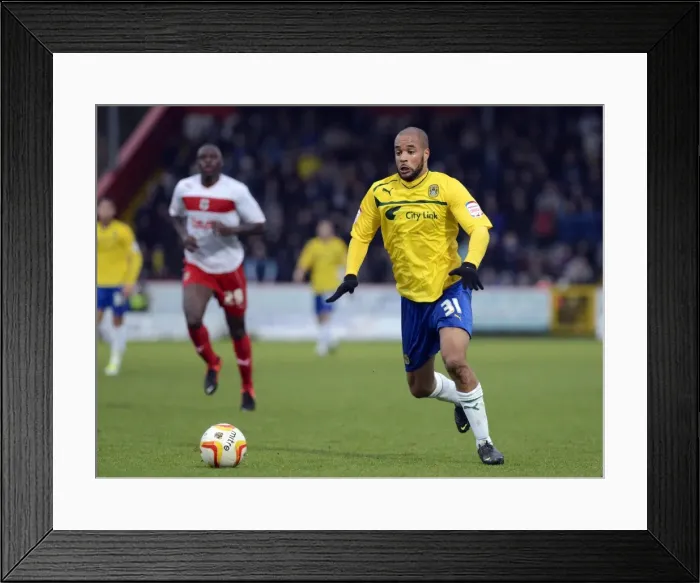 Framed Print : David McGoldrick in Action: Coventry City vs. Stevenage, Npower League One, Lamex Stadium (December 2012) Framed Print : David McGoldrick in Action: Coventry City vs. Stevenage, Npower League One, Lamex Stadium (December 2012)