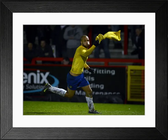 Framed Print : Coventry City's David McGoldrick: Npower League One Goal Celebration at Lamex Stadium vs. Stevenage (December 26, 2012) Framed Print : Coventry City's David McGoldrick: Npower League One Goal Celebration at Lamex Stadium vs. Stevenage (December 26, 2012)