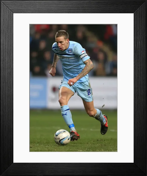 Framed Print : Coventry City vs Preston North End: Johnstones Paint Trophy Northern Semi-Final - Carl Baker at Ricoh Arena (2013) Framed Print : Coventry City vs Preston North End: Johnstones Paint Trophy Northern Semi-Final - Carl Baker at Ricoh Arena (2013)