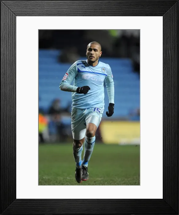 Framed Print : Leon Clarke's Strike: Coventry City vs Oldham, Npower League One at Ricoh Arena (January 19, 2013) Framed Print : Leon Clarke's Strike: Coventry City vs Oldham, Npower League One at Ricoh Arena (January 19, 2013)