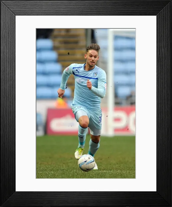 Framed Print : James Bailey in Action: Coventry City vs Oldham (Npower League One) at Ricoh Arena Framed Print : James Bailey in Action: Coventry City vs Oldham (Npower League One) at Ricoh Arena