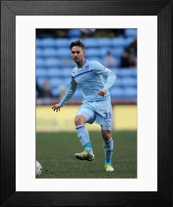 Framed Print : Coventry City's James Bailey in Action: Npower League One Clash Against Oldham at Ricoh Arena (19-01-2013)