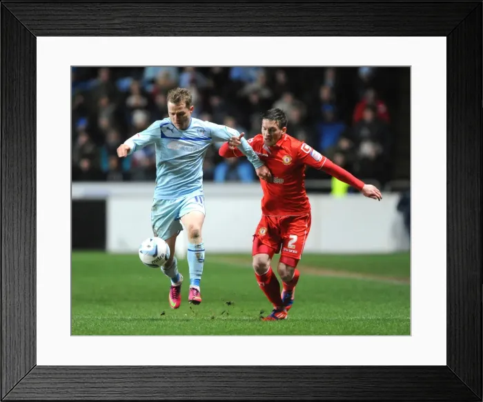 Framed Print : Intense Rivalry: McSheffrey vs Tootle in the Johnstones Paint Trophy Northern Final Showdown Framed Print : Intense Rivalry: McSheffrey vs Tootle in the Johnstones Paint Trophy Northern Final Showdown