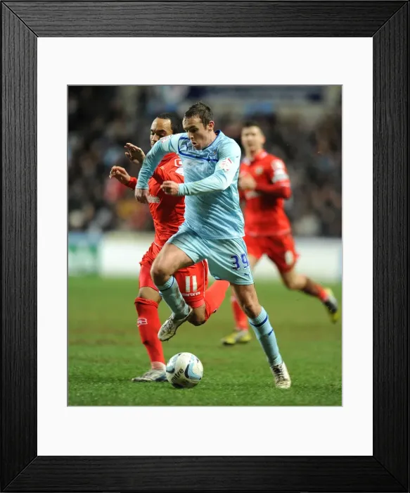 Framed Print : Showdown at Ricoh Arena: Blair Adams vs Byron Moore in the Johnstones Paint Trophy Final Framed Print : Showdown at Ricoh Arena: Blair Adams vs Byron Moore in the Johnstones Paint Trophy Final