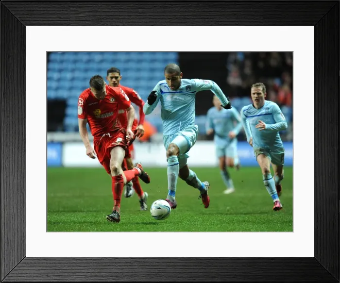 Framed Print : Johnstones Paint Trophy Final: Leon Clarke's Determined Performance - Coventry City vs Crewe Alexandra (2013) Framed Print : Johnstones Paint Trophy Final: Leon Clarke's Determined Performance - Coventry City vs Crewe Alexandra (2013)