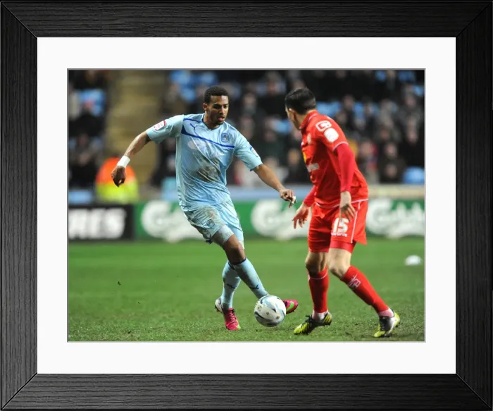 Framed Print : Intense Rivalry: Cyrus Christie vs. Gregor Robertson - Coventry City vs. Crewe Alexandra, Johnstones Paint Trophy Northern Final Framed Print : Intense Rivalry: Cyrus Christie vs. Gregor Robertson - Coventry City vs. Crewe Alexandra, Johnstones Paint Trophy Northern Final