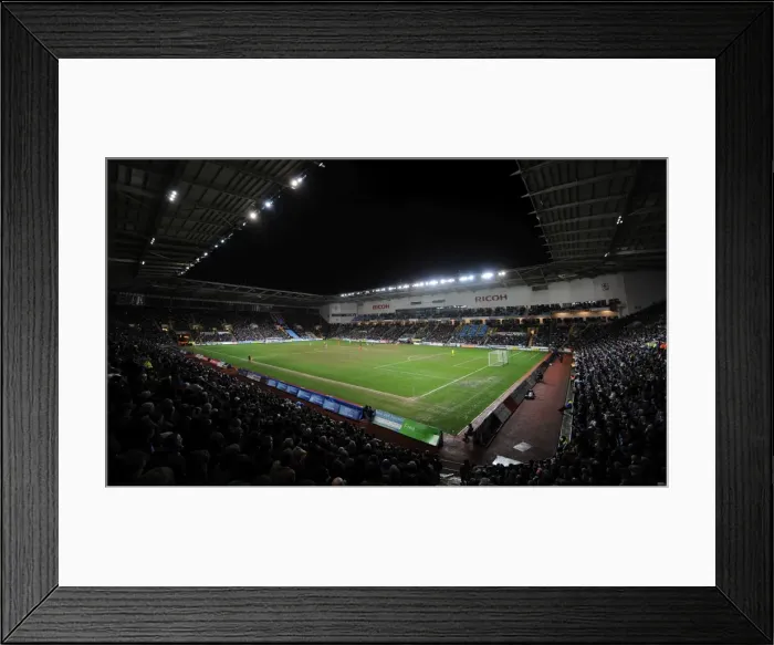 Framed Print : Coventry City vs Crewe Alexandra: Johnstones Paint Trophy Northern Final at Capacity Ricoh Arena Framed Print : Coventry City vs Crewe Alexandra: Johnstones Paint Trophy Northern Final at Capacity Ricoh Arena