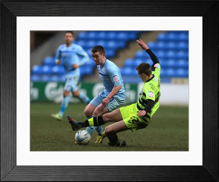Framed Print : John Fleck vs. Kevin Dawson: Npower Football League One Clash at Ricoh Arena Framed Print : John Fleck vs. Kevin Dawson: Npower Football League One Clash at Ricoh Arena