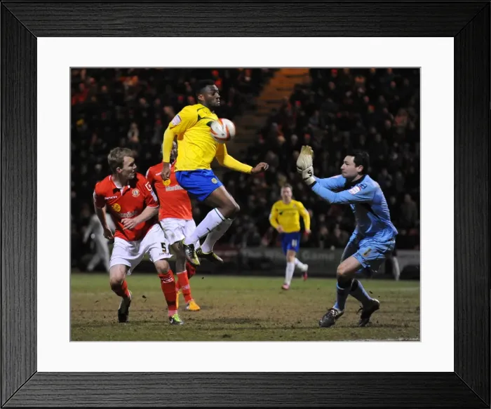 Framed Print : Johnstones Paint Trophy Final Second Leg: Edjenguele's Near-Miss for Coventry City vs Crewe Alexandra Framed Print : Johnstones Paint Trophy Final Second Leg: Edjenguele's Near-Miss for Coventry City vs Crewe Alexandra