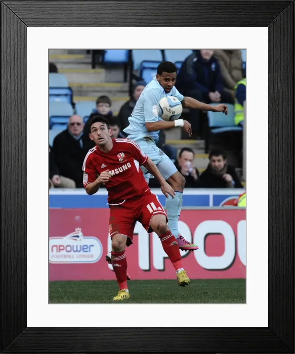 Framed Print : Cyrus Christie Wins the Ball: Coventry City vs Swindon Town in Npower League One at Ricoh Arena Framed Print : Cyrus Christie Wins the Ball: Coventry City vs Swindon Town in Npower League One at Ricoh Arena