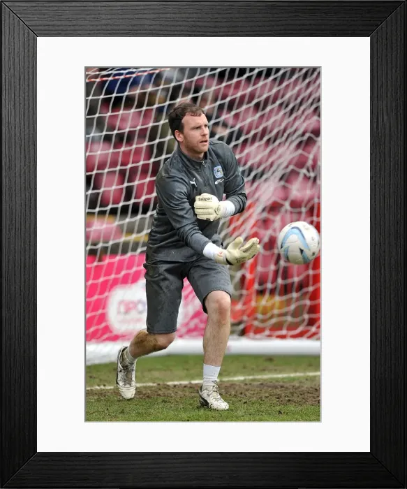 Framed Print : Joe Murphy in Action: Coventry City vs Scunthorpe United, Npower League One, Glanford Park (March 9, 2013)