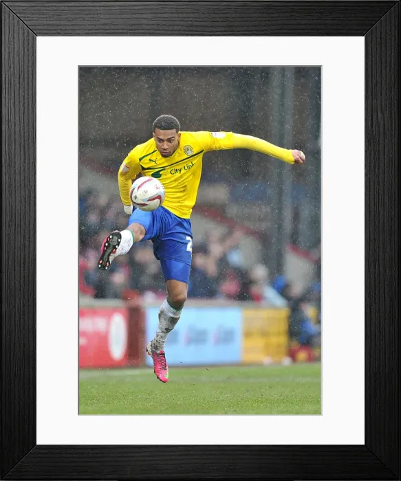 Framed Print : Coventry City's Cyrus Christie in Action: Football League One Clash vs. Scunthorpe United (March 9, 2013, Glanford Park)