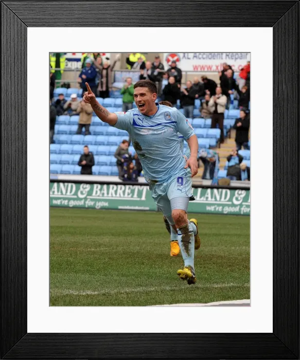 Framed Print : Cody McDonald's First Goal: Coventry City's Victory Celebration vs. Hartlepool United in Npower League One (March 16, 2013) Framed Print : Cody McDonald's First Goal: Coventry City's Victory Celebration vs. Hartlepool United in Npower League One (March 16, 2013)