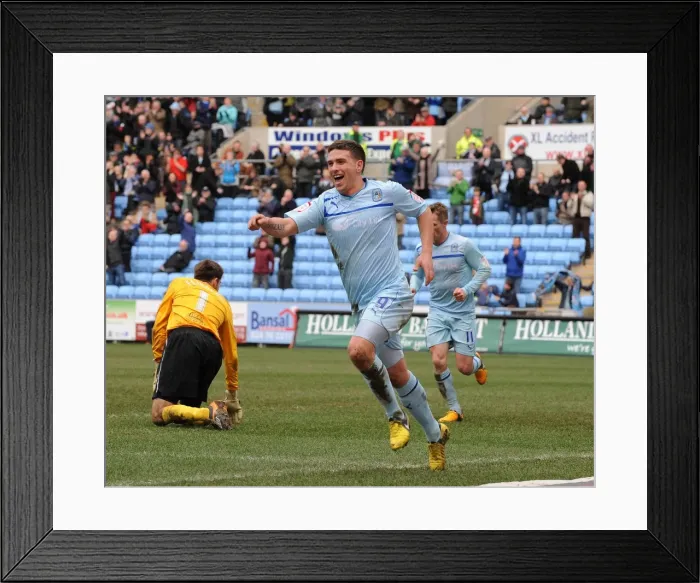 Framed Print : Cody McDonald's Stunner: Coventry City's First Goal in Victory Over Hartlepool United (npower League One, Coventry City v Hartlepool United : Ricoh Arena : 16-03-2013) Framed Print : Cody McDonald's Stunner: Coventry City's First Goal in Victory Over Hartlepool United (npower League One, Coventry City v Hartlepool United : Ricoh Arena : 16-03-2013)