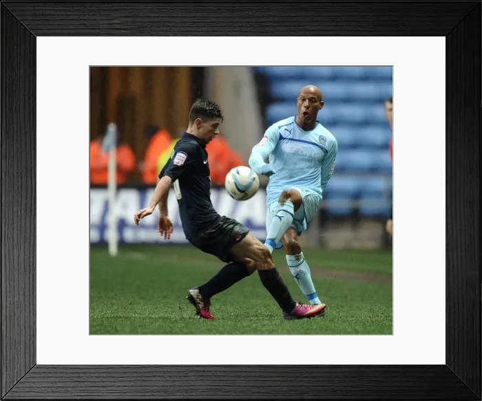 Framed Print : Clash at the Ricoh Arena: Stewart vs Poole - Coventry City vs Hartlepool United (Npower League One) Framed Print : Clash at the Ricoh Arena: Stewart vs Poole - Coventry City vs Hartlepool United (Npower League One)