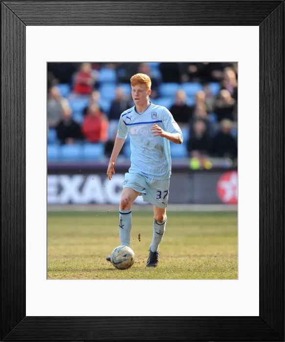 Framed Print : Coventry City vs Brentford: Ryan Haynes in Action during Npower League One Match at Ricoh Arena