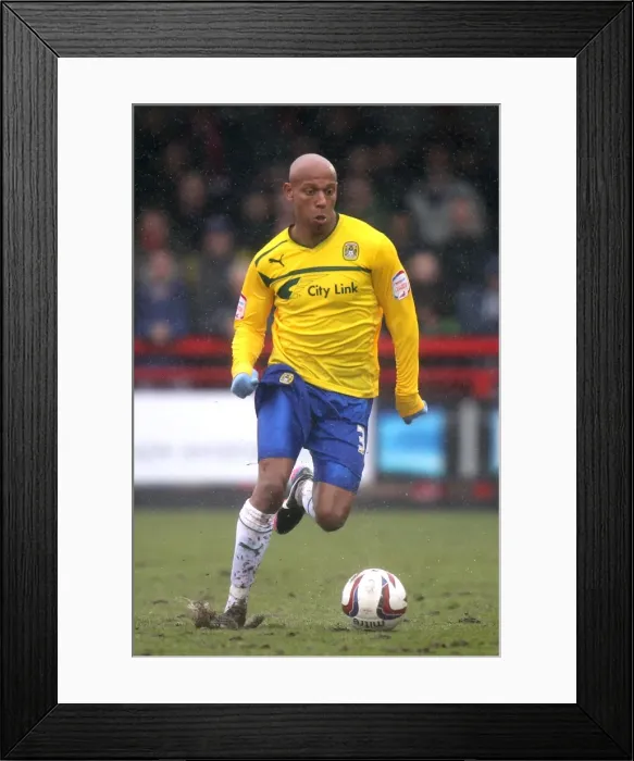 Framed Print : Jordan Stewart in Action: Coventry City at Crawley Town's Broadfield Stadium (Npower League One, 13-04-2013)