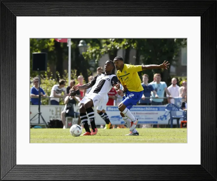 Framed Print : Callum Wilson vs. Milano Koenders: A Pre-Season Rivalry at Polman Stadium (July 20, 2013) - Heracles Almelo vs. Coventry City