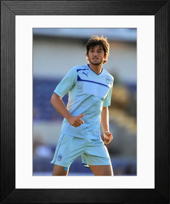 Framed Print : Friendly Encounter: Adam Barton at Mansfield Town's Field Mill (July 26, 2013) - Coventry City FC