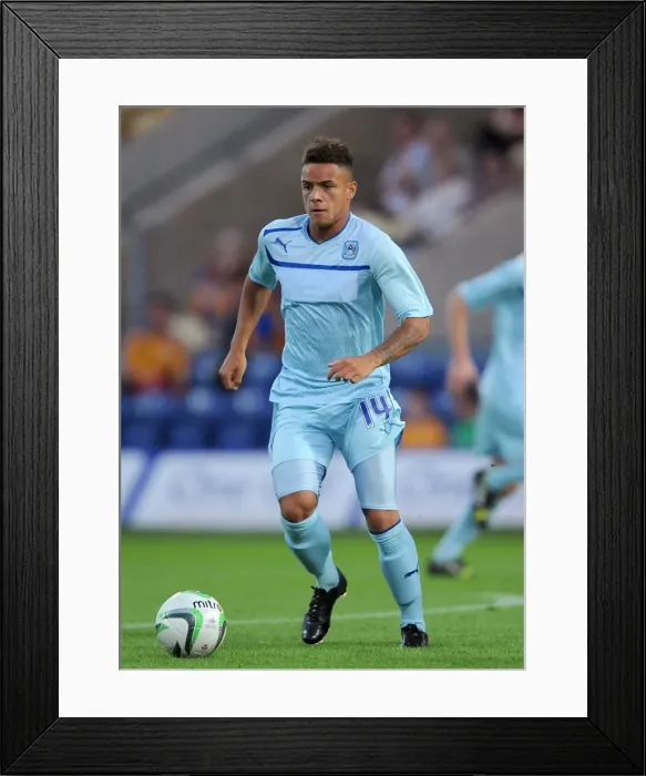 Framed Print : Louis Garner Leads Coventry City in Friendly Match against Mansfield Town at Field Mill (July 26, 2013) Framed Print : Louis Garner Leads Coventry City in Friendly Match against Mansfield Town at Field Mill (July 26, 2013)
