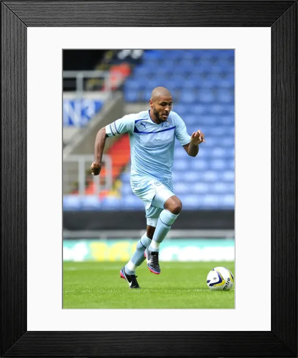 Framed Print : Leon Clarke Leads Coventry City in Friendly Clash against Oxford United at Kassam Stadium (July 27, 2013) Framed Print : Leon Clarke Leads Coventry City in Friendly Clash against Oxford United at Kassam Stadium (July 27, 2013)