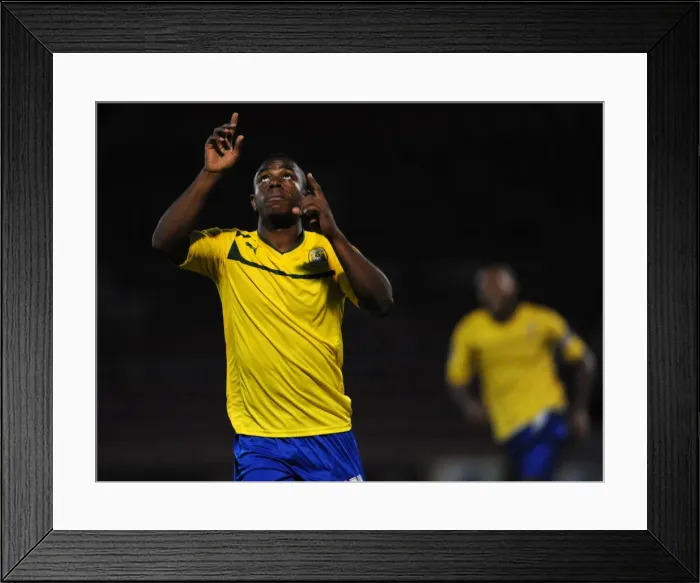 Framed Print : Frank Moussa's Decisive Goal: Coventry City's Victory in Capital One Cup Round 1 over Leyton Orient Framed Print : Frank Moussa's Decisive Goal: Coventry City's Victory in Capital One Cup Round 1 over Leyton Orient