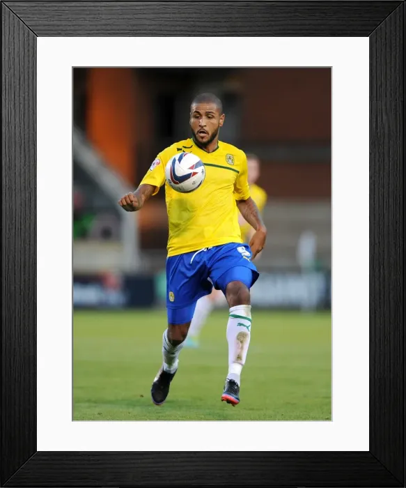 Framed Print : Leon Clarke Scores for Coventry City in Capital One Cup Match against Leyton Orient (06-08-2013) Framed Print : Leon Clarke Scores for Coventry City in Capital One Cup Match against Leyton Orient (06-08-2013)