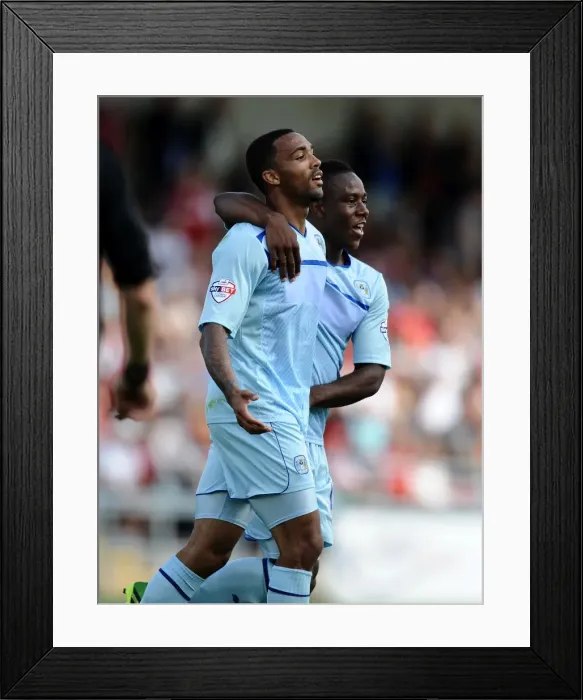 Framed Print : Coventry City's Callum Wilson Scores His Second Goal Against Bristol City in Sky Bet League One (August 11, 2013) Framed Print : Coventry City's Callum Wilson Scores His Second Goal Against Bristol City in Sky Bet League One (August 11, 2013)