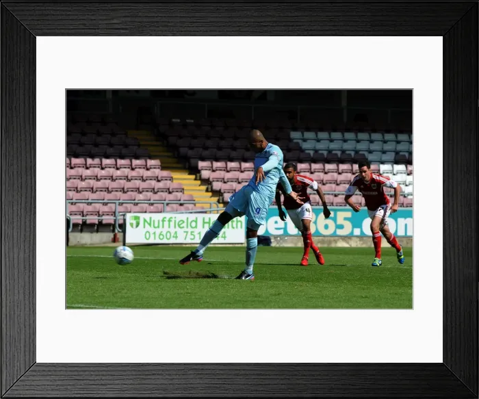 Framed Print : Leon Clarke Scores First Penalty Goal for Coventry City vs. Bristol City (Sky Bet League One, August 11, 2013) Framed Print : Leon Clarke Scores First Penalty Goal for Coventry City vs. Bristol City (Sky Bet League One, August 11, 2013)