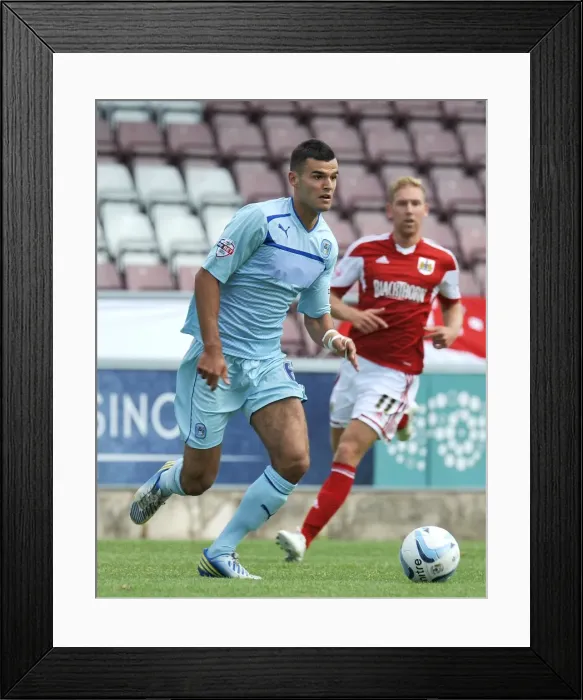 Framed Print : Conor Thomas vs. Bristol City: Clash at Sixfields Stadium (Sky Bet League One, August 11, 2013) Framed Print : Conor Thomas vs. Bristol City: Clash at Sixfields Stadium (Sky Bet League One, August 11, 2013)