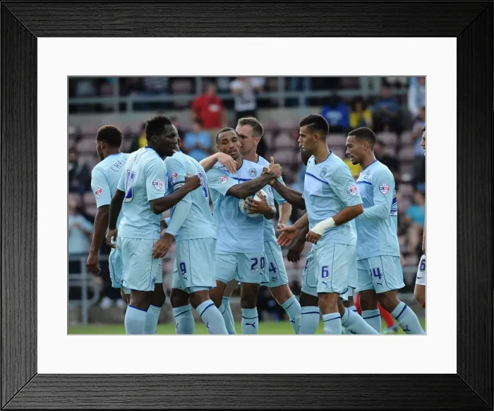 Framed Print : Callum Wilson Scores His Second Goal: Coventry City vs. Preston North End (Sky Bet Championship, 2013) Framed Print : Callum Wilson Scores His Second Goal: Coventry City vs. Preston North End (Sky Bet Championship, 2013)
