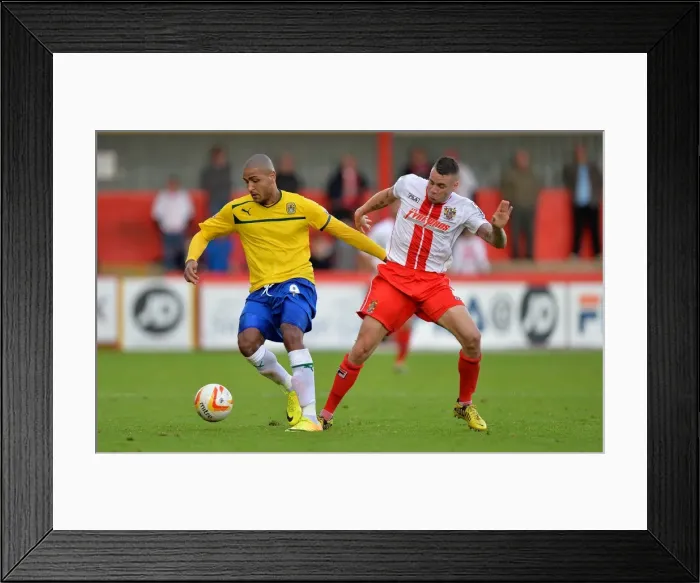 Framed Print : Clash at Lamex: Leon Clarke vs. James Dunne - Coventry City vs. Stevenage: A Battle for Supremacy in Sky Bet League One Framed Print : Clash at Lamex: Leon Clarke vs. James Dunne - Coventry City vs. Stevenage: A Battle for Supremacy in Sky Bet League One