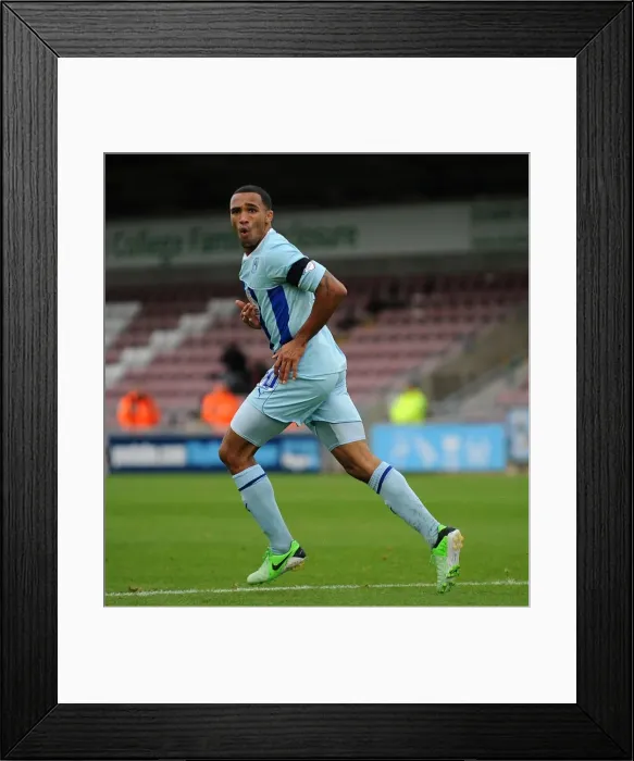 Framed Print : Callum Wilson Scores His Second Goal: Coventry City's Victory Against Sheffield United (Sky Bet League One, October 13, 2013) Framed Print : Callum Wilson Scores His Second Goal: Coventry City's Victory Against Sheffield United (Sky Bet League One, October 13, 2013)