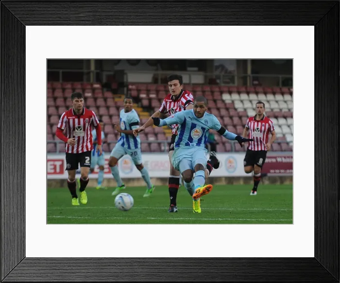 Framed Print : Leon Clarke's Double: Coventry City vs Sheffield United (Sky Bet League One, October 13, 2013) Framed Print : Leon Clarke's Double: Coventry City vs Sheffield United (Sky Bet League One, October 13, 2013)