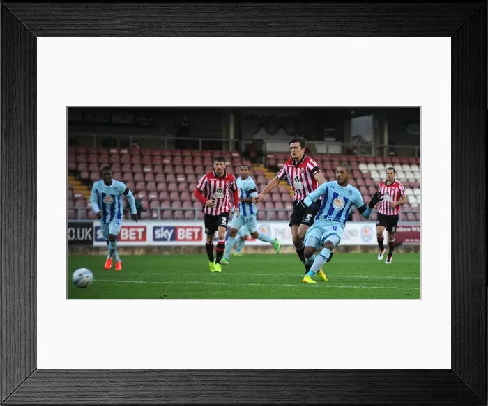 Framed Print : Leon Clarke's Double: Coventry City's Triumph Over Sheffield United (Sky Bet League One, October 13, 2013) Framed Print : Leon Clarke's Double: Coventry City's Triumph Over Sheffield United (Sky Bet League One, October 13, 2013)