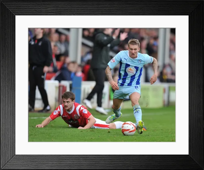 Framed Print : Carl Baker's Triumph: Walsall vs Coventry City in Sky Bet League One