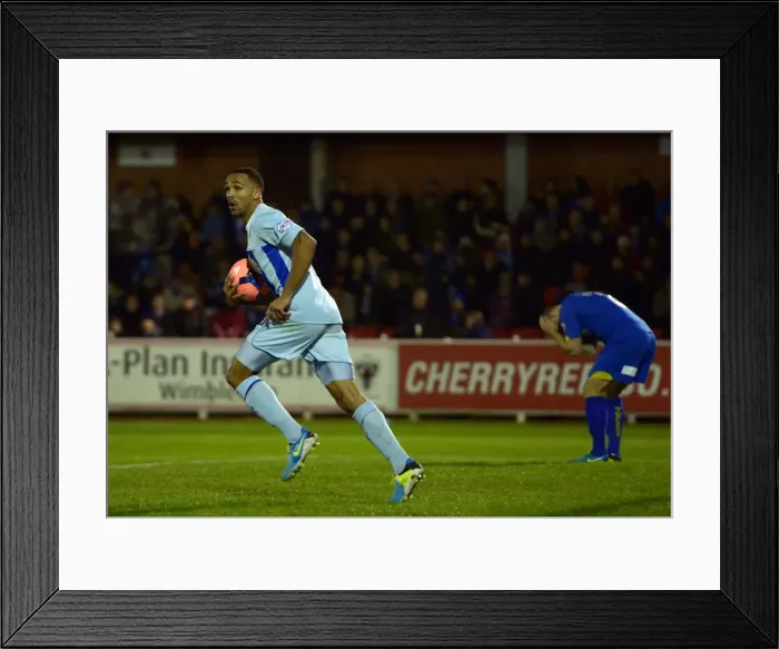 Framed Print : The FA Cup with Budweiser - First Round - AFC Wimbledon v Coventry City - The Cherry Red Records Stadium Framed Print : The FA Cup with Budweiser - First Round - AFC Wimbledon v Coventry City - The Cherry Red Records Stadium