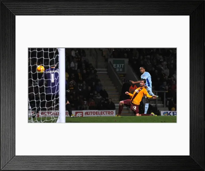 Framed Print : Callum Wilson's Hat-trick: Coventry City's Triumph over Bradford City in Sky Bet League One (November 17, 2013) Framed Print : Callum Wilson's Hat-trick: Coventry City's Triumph over Bradford City in Sky Bet League One (November 17, 2013)
