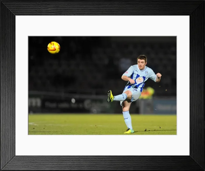 Framed Print : John Fleck in Action: Coventry City vs Rotherham United (Sky Bet League One, November 26, 2013, Sixfields Stadium) Framed Print : John Fleck in Action: Coventry City vs Rotherham United (Sky Bet League One, November 26, 2013, Sixfields Stadium)