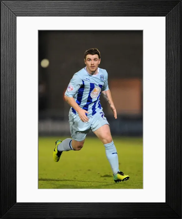 Framed Print : Coventry City vs Rotherham United: John Fleck in Action (November 2013, Sixfields Stadium) Framed Print : Coventry City vs Rotherham United: John Fleck in Action (November 2013, Sixfields Stadium)