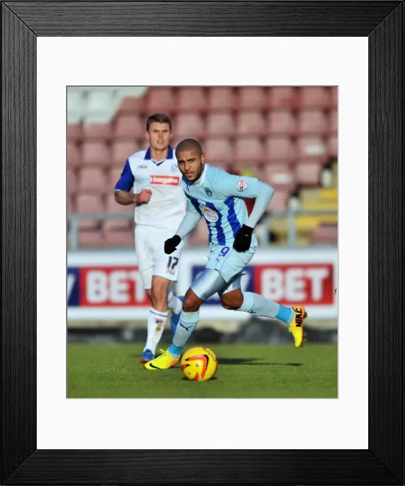 Framed Print : Clash at Sixfields: Leon Clarke vs Max Power - Sky Bet League One Rivalry Framed Print : Clash at Sixfields: Leon Clarke vs Max Power - Sky Bet League One Rivalry