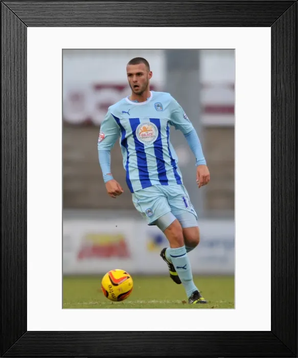 Framed Print : Billy Daniels Scores the Winning Goal: Coventry City vs Tranmere Rovers at Sixfields Stadium (Sky Bet League One)