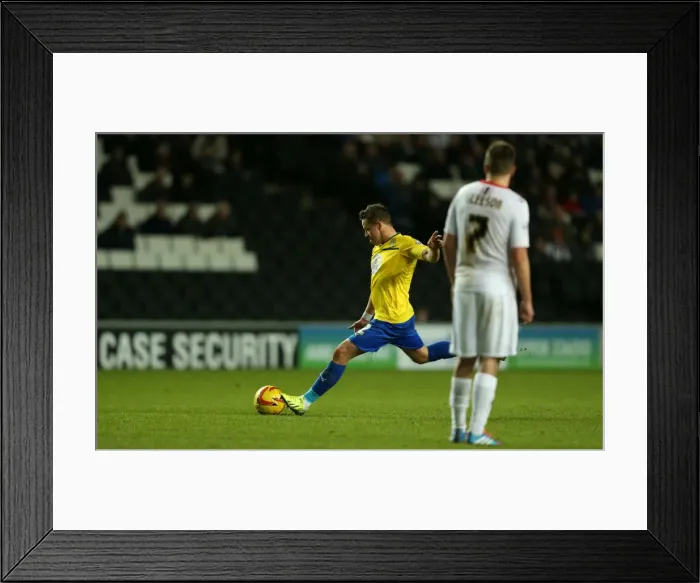 Framed Print : Coventry City's Chris Maguire Scores Brace: Sky Bet League One Victory Over Milton Keynes Dons Framed Print : Coventry City's Chris Maguire Scores Brace: Sky Bet League One Victory Over Milton Keynes Dons