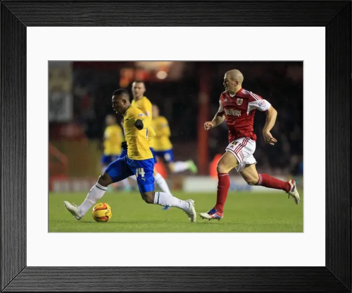 Framed Print : Franck Moussa Scores the Opener: Coventry City's Triumph over Bristol City in Sky Bet League One (04-02-2014) Framed Print : Franck Moussa Scores the Opener: Coventry City's Triumph over Bristol City in Sky Bet League One (04-02-2014)