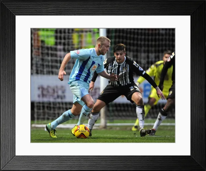Framed Print : Battle for the Ball: McGeouch vs. Freeman - Coventry City vs. Notts County League One Clash Framed Print : Battle for the Ball: McGeouch vs. Freeman - Coventry City vs. Notts County League One Clash