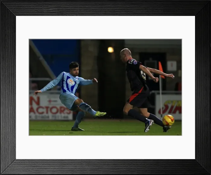 Framed Print : Michael Petrasso Scores Stunner Past Sean O'Hanlon for Coventry City vs. Carlisle United (Sky Bet League One, Sixfields Stadium) Framed Print : Michael Petrasso Scores Stunner Past Sean O'Hanlon for Coventry City vs. Carlisle United (Sky Bet League One, Sixfields Stadium)