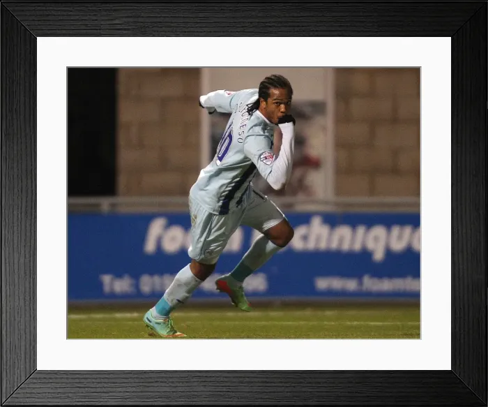Framed Print : Nathan Delfouneso's Dramatic Winning Goal: Coventry City Triumphs Over Walsall (Sky Bet League One, 2014)